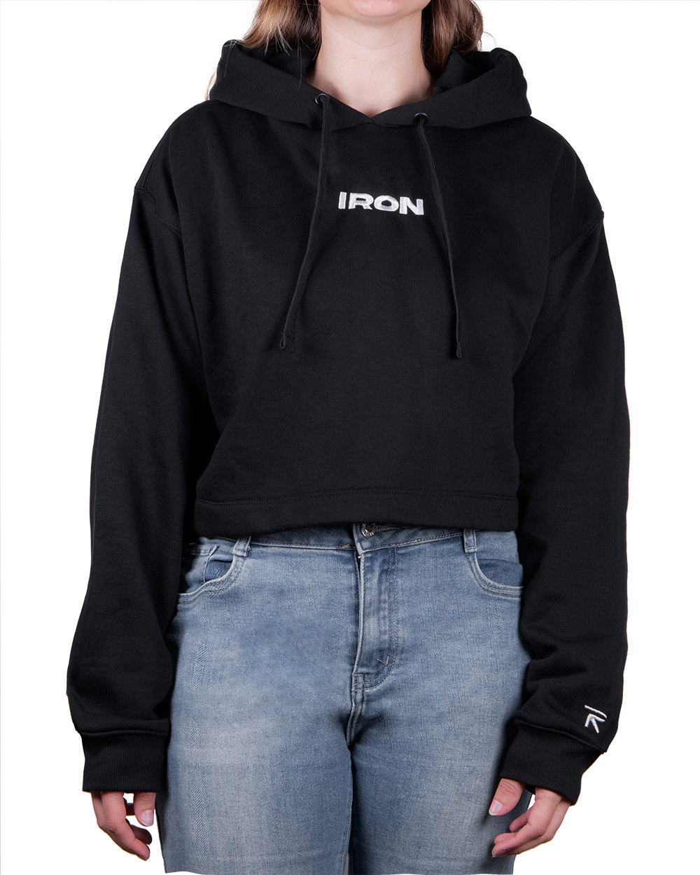 Sudadera Crop Black Hift Iron Box est. 2015 ▷ Recio Sport