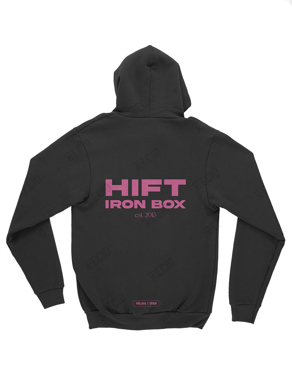 Sudadera Unisex Black Hift Iron Box est. 2015 ▷ Recio Sport