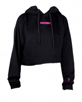 Sudadera Crop Black Hift Iron Box est. 2015 ▷ Recio Sport