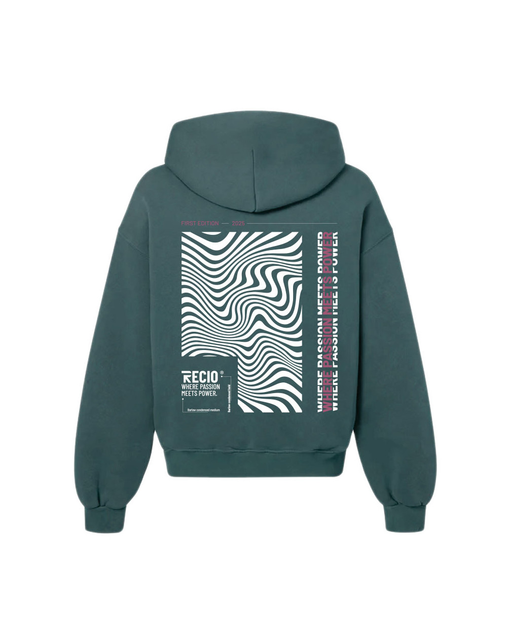 Sudadera Waves Edition Recio Sports ▷ Oversize unisex con diseño de ondas