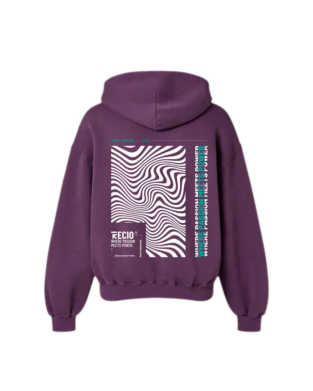 Sudadera Waves Edition Recio Sports ▷ Oversize unisex con diseño de ondas