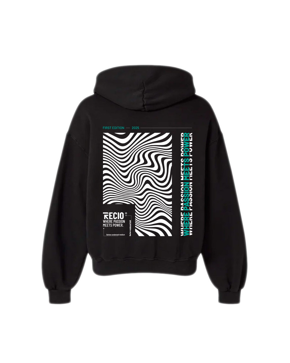 Sudadera Waves Edition Recio Sports ▷ Oversize unisex con diseño de ondas